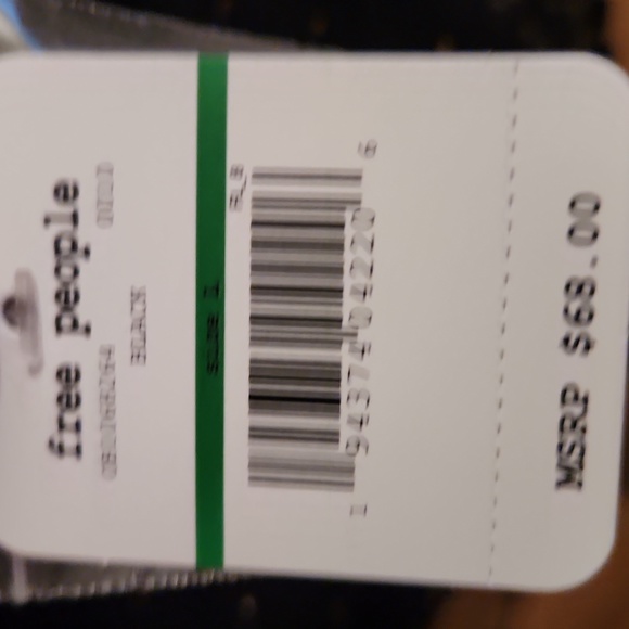 Free People, NWT,  Women's Top,  Size Medium,  Black, gold beads - Picture 6 of 11